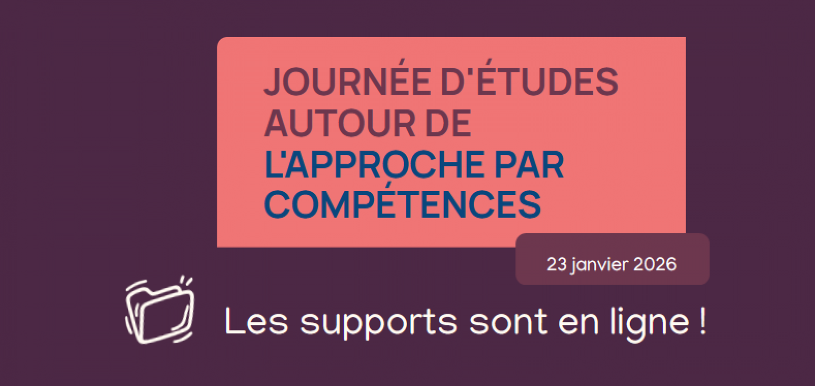 les supports de la journée d'études APC sont en ligne